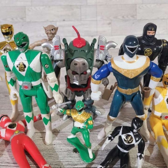 Vintage Might Morphin Power Rangers Zeo Warrior 10 Action Figure Lot - Picture 2 of 10